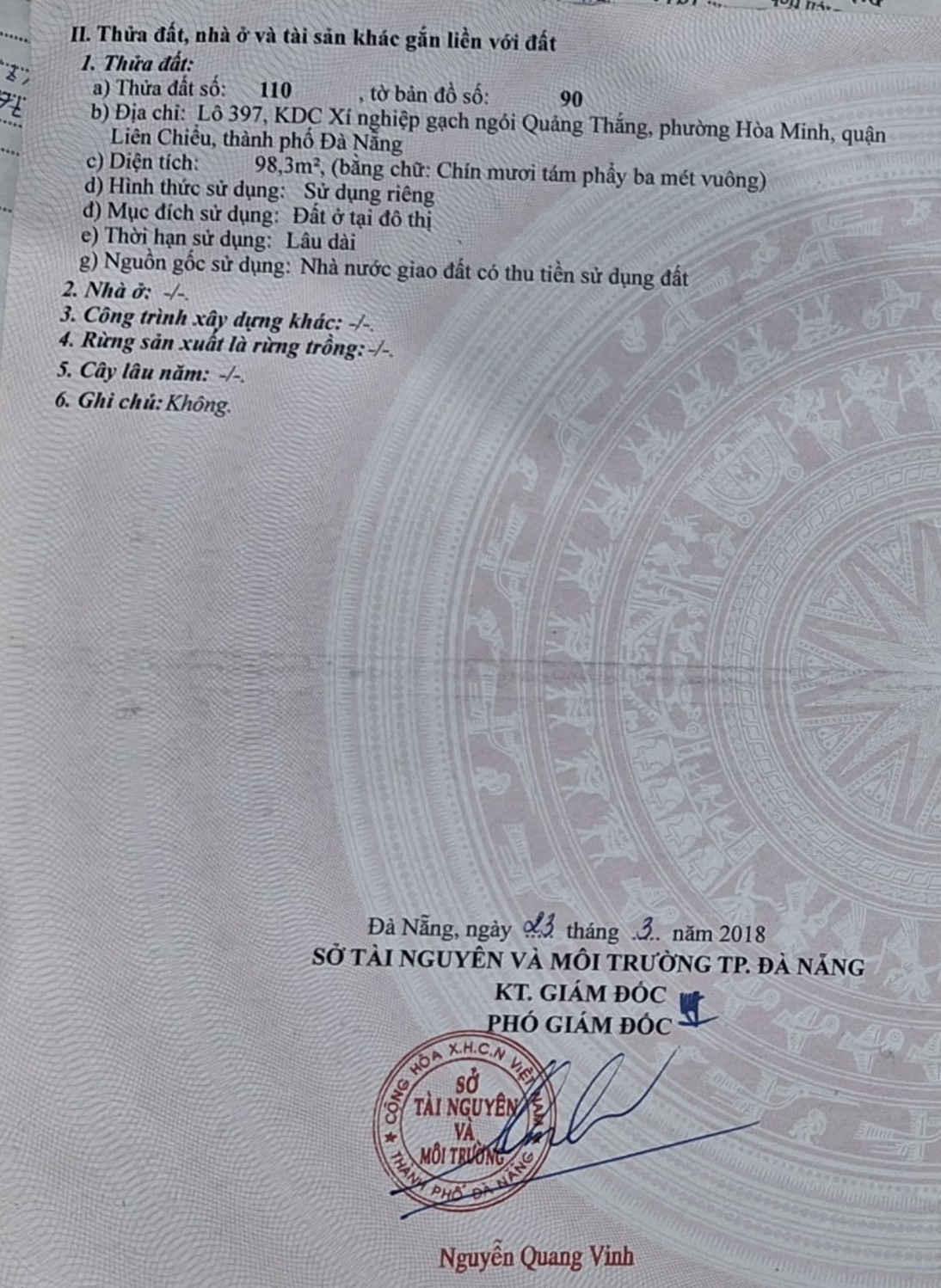 🔴💥Bán đất đường Mộc Bài 7 - Hòa Minh, Liên Chiểu, Đà Nẵng - Ảnh chính